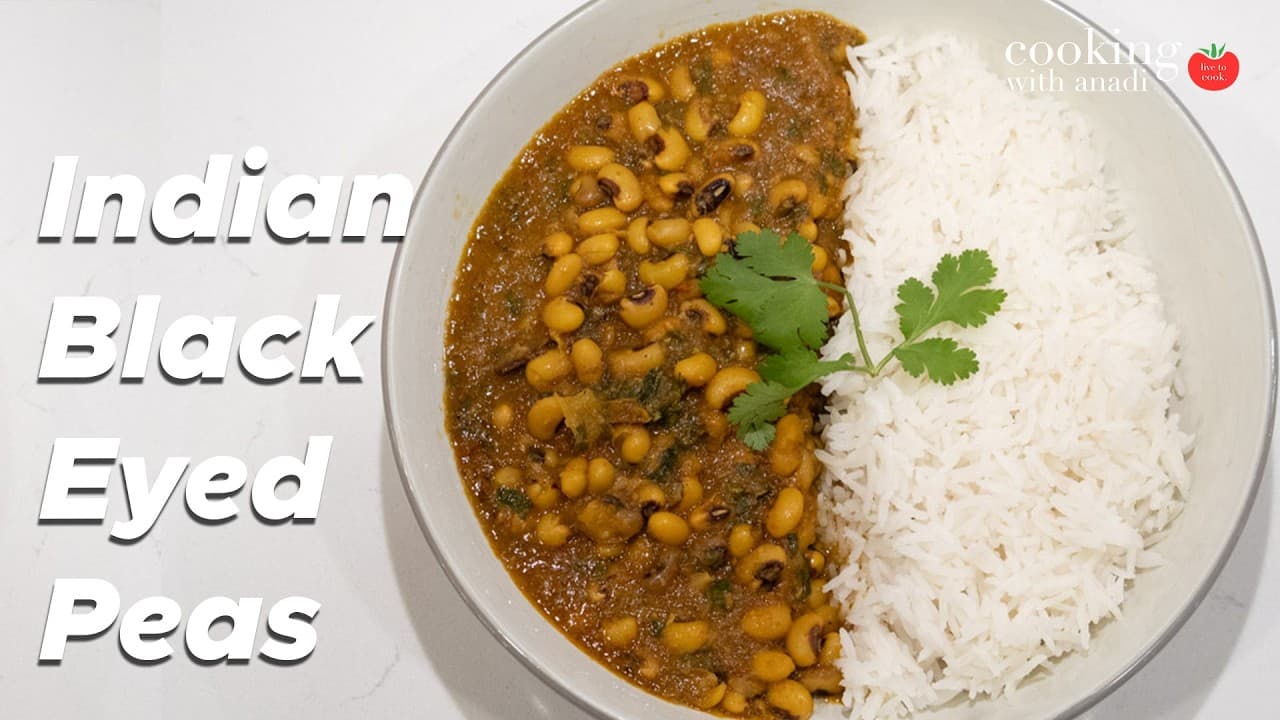Thumbnail for Punjabi Lobia Recipe - Curried Black Eyed Peas