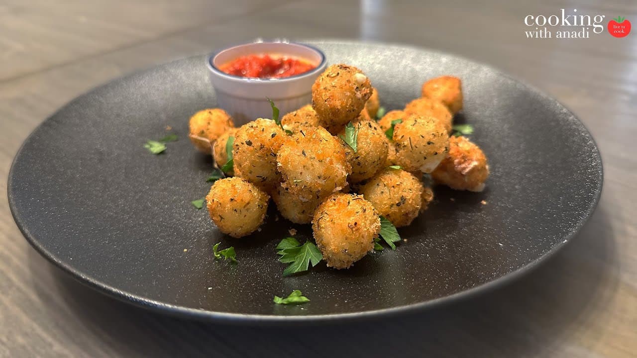 Thumbnail for Easy Fried Mini Mozzarella Balls