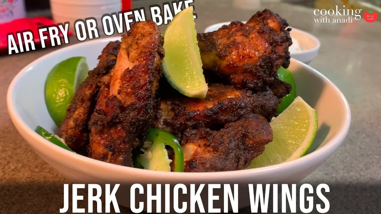 Thumbnail for Air Fryer Jamaican Jerk Chicken Wings