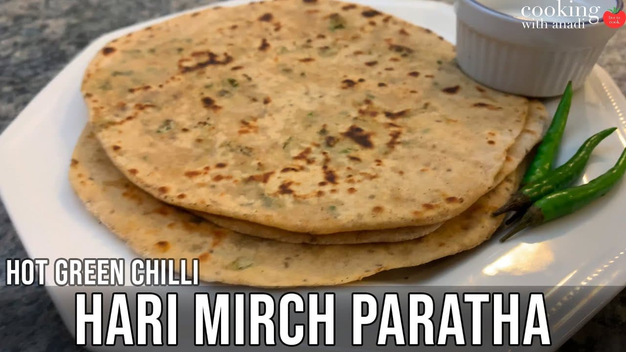 Thumbnail for green chilli-stuffed paratha