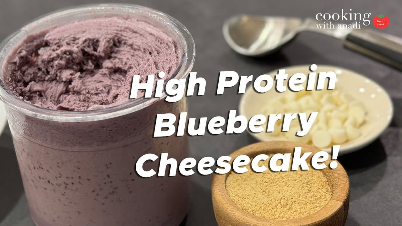 Thumbnail for Blueberry Cheesecake Protein Ice Cream in the Ninja Creami