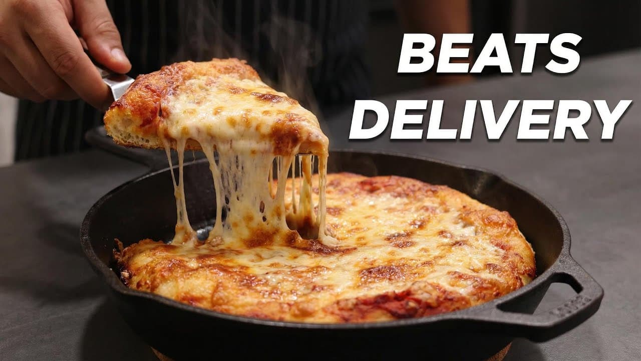Thumbnail for The Best Cast Iron Pan Pizza