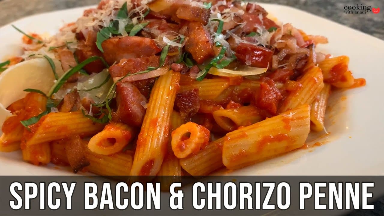 Thumbnail for Spicy Bacon Chorizo Pasta