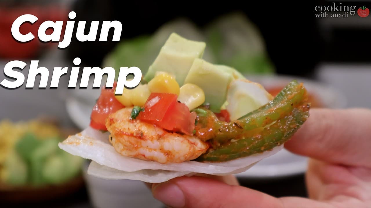 Thumbnail for Cajun Shrimp Lettuce Wraps