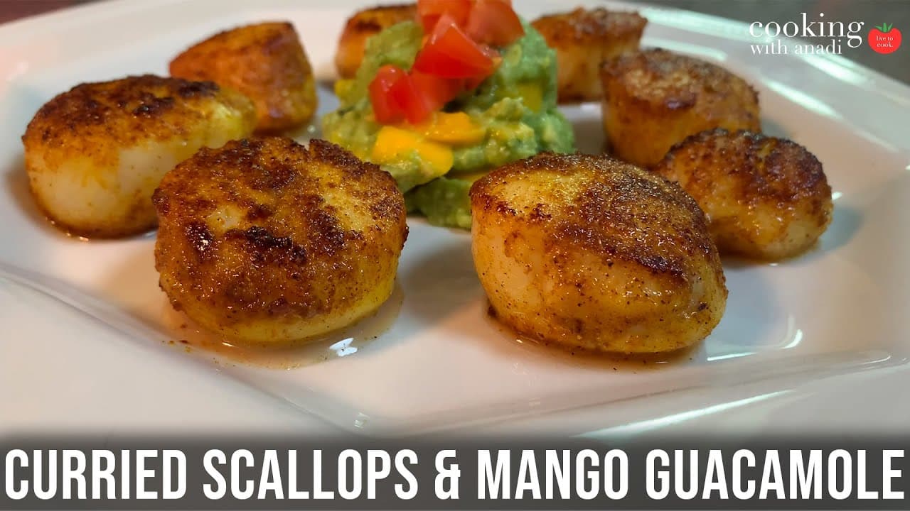 Thumbnail for seared curried scallops