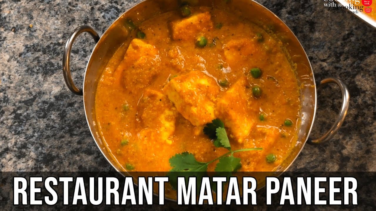 Thumbnail for Traditional Restaurant Style Matar Paneer