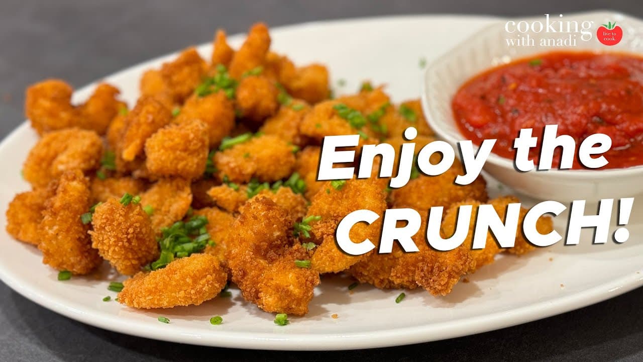 Thumbnail for Easy & Crispy Popcorn Shrimp