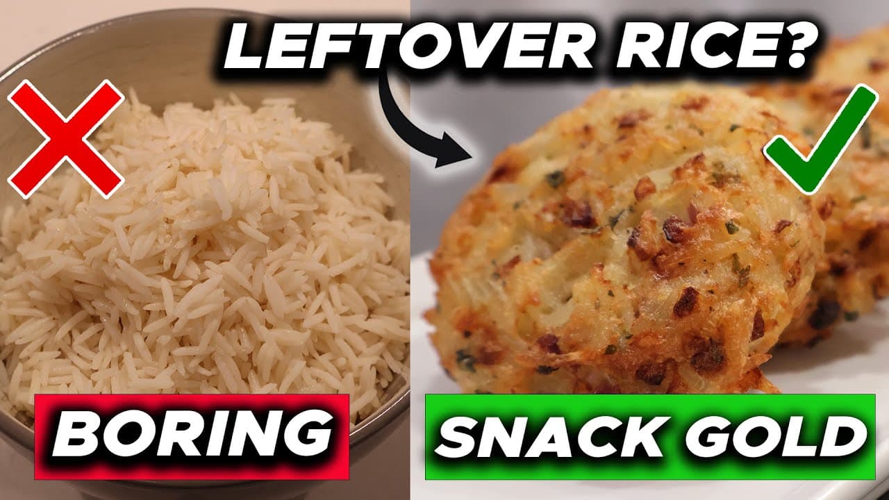 Thumbnail for Venezuelan Air Fryer Leftover Rice Fritters With Cheese