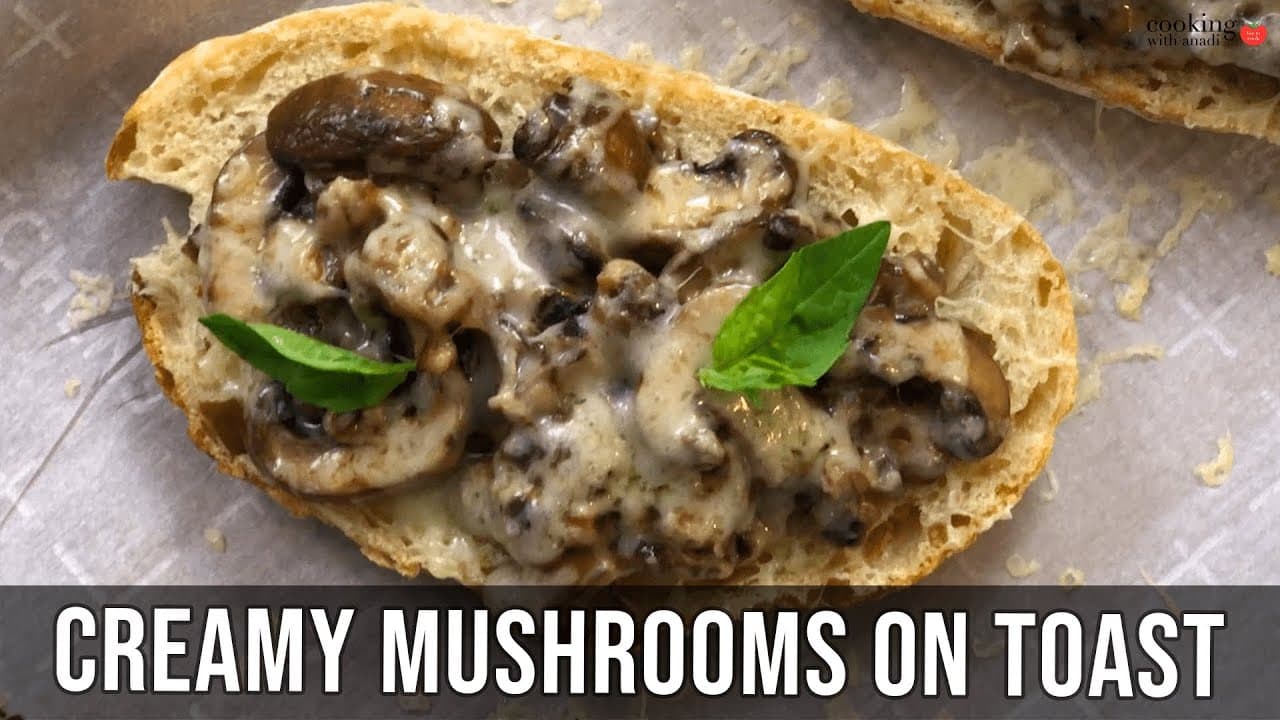 Thumbnail for Cheesy Sautéed Mushrooms on Toast