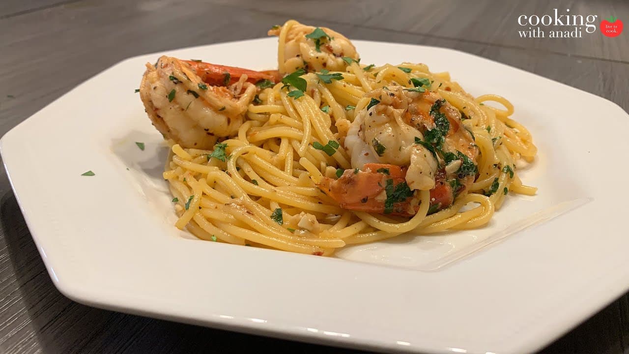 Thumbnail for Lemon Garlic SHrimp Scampi