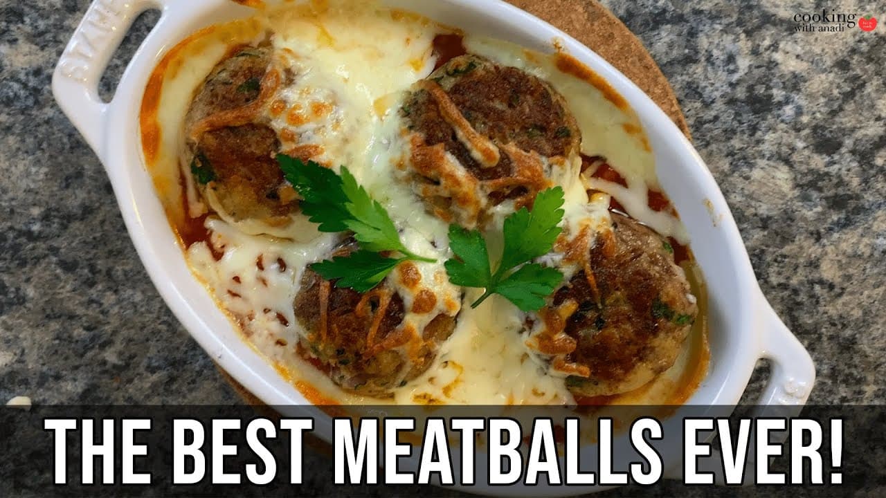 Thumbnail for Cheesy Oven-Baked Meatball Casserole in Marinara Sauce