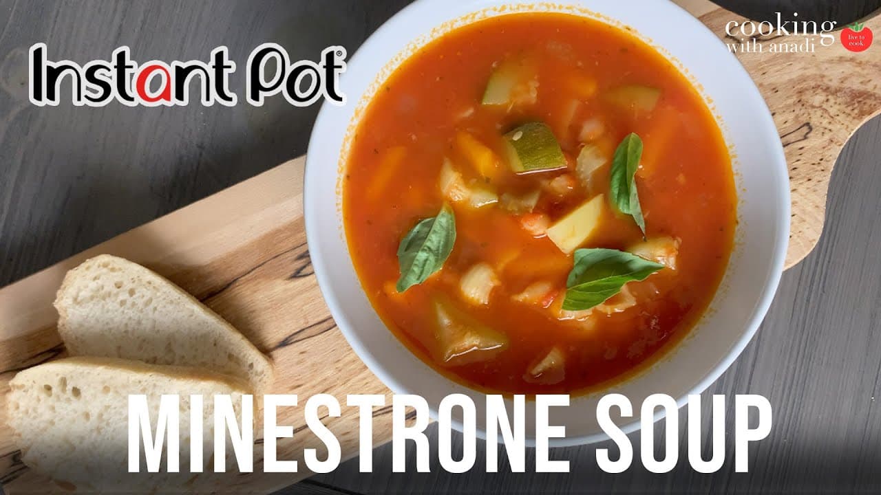 Thumbnail for Vegan Instant Pot Minestrone Soup Recipe: