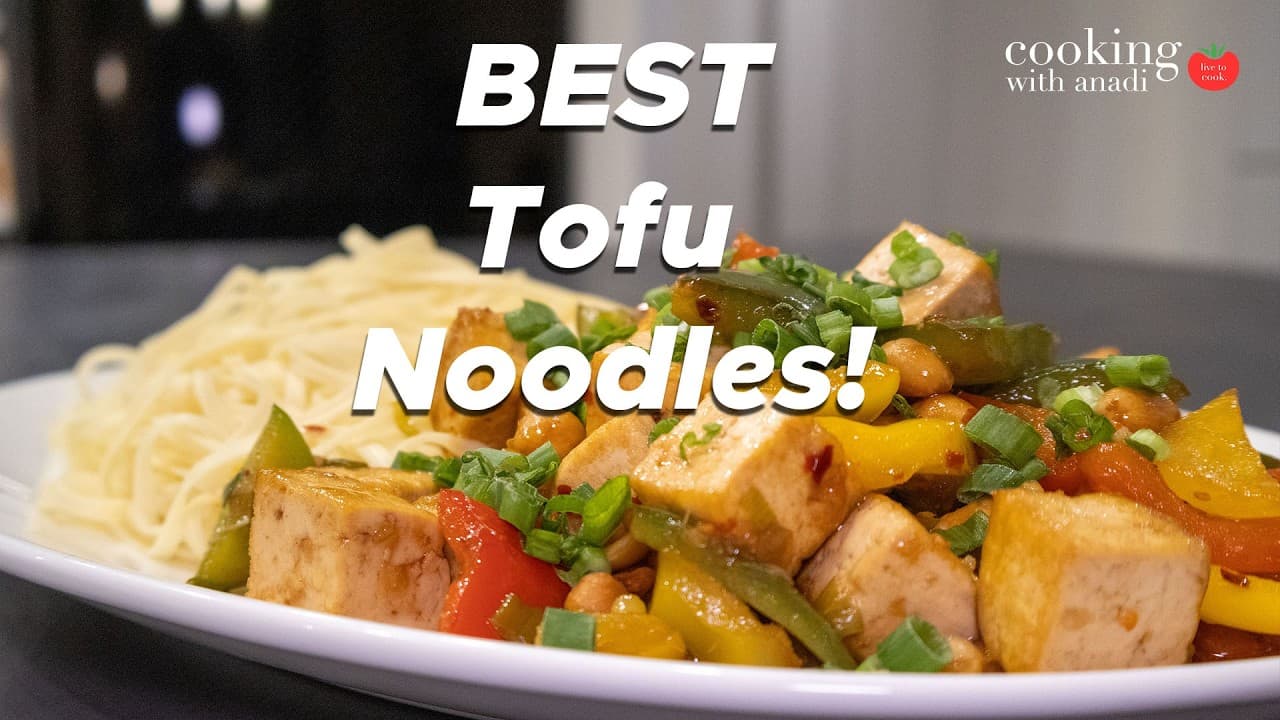 Thumbnail for Easy Tofu Noodles Stir Fry