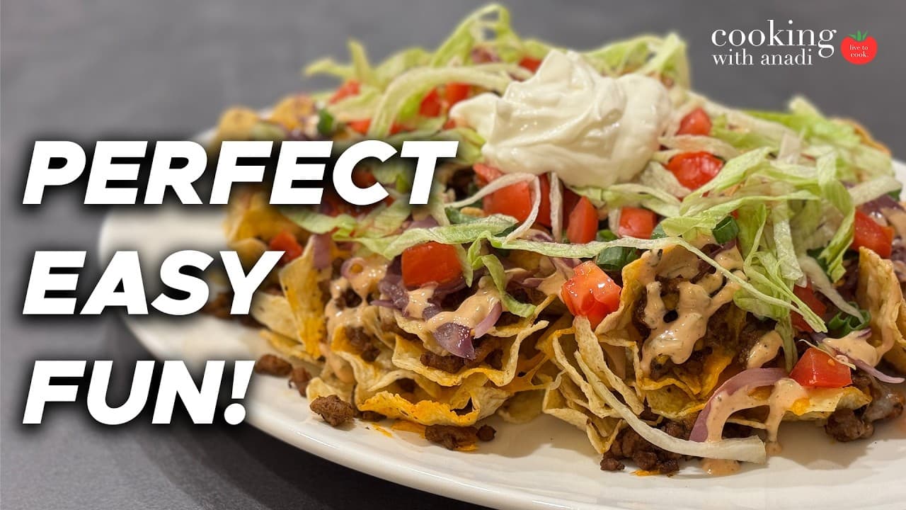 Thumbnail for Crazy Loaded Cheeseburger Nachos