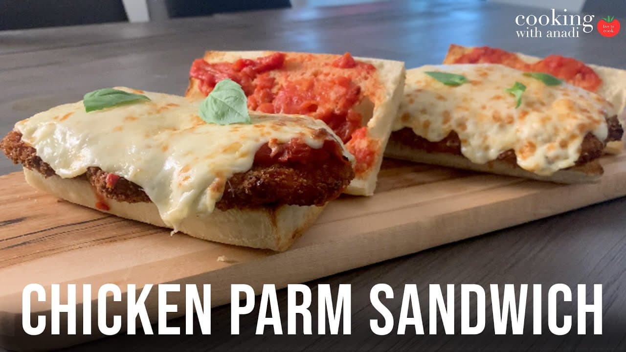 Thumbnail for Cheesy Chicken Parm Sandwich