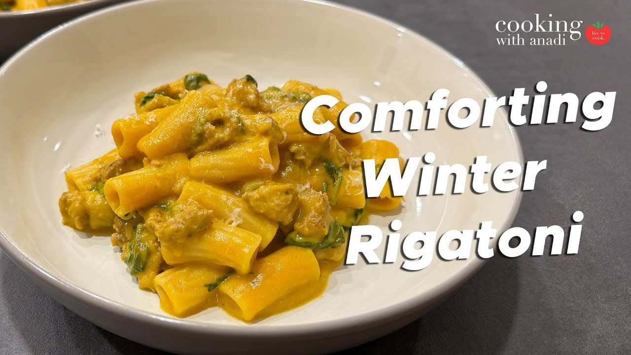 Thumbnail for Creamy Butternut Squash Sausage Pasta