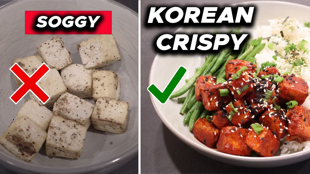 Thumbnail for Crispy Air Fryer Tofu (Korean Style)