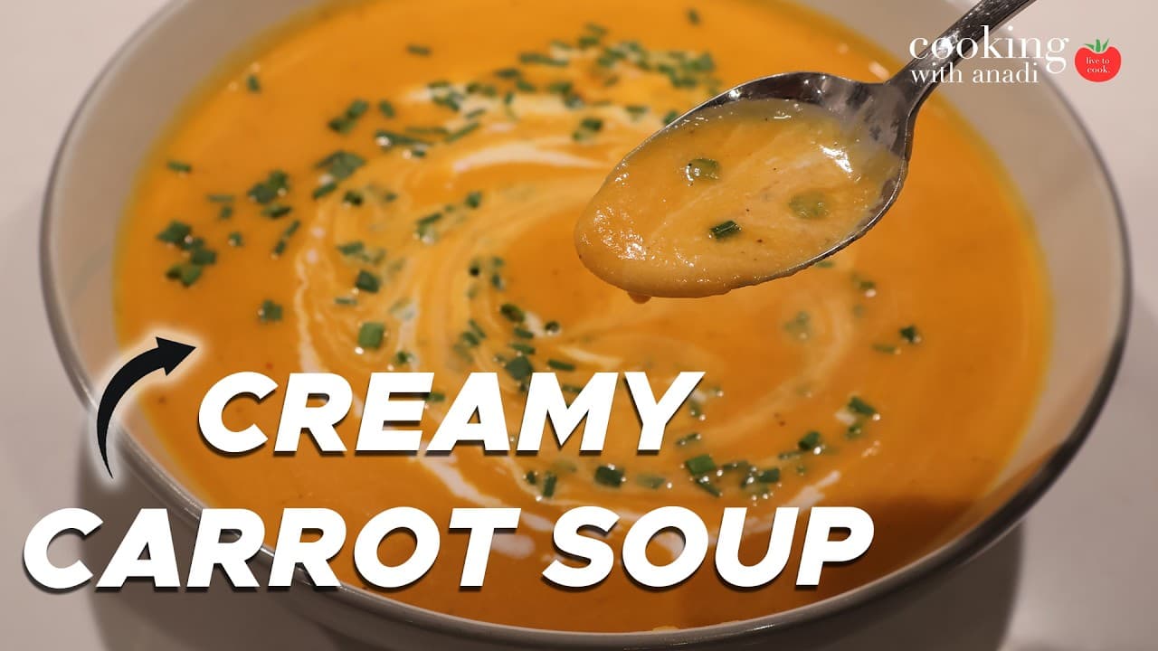 Thumbnail for Carrot and Ginger Soup Recipe with Coconut Milk