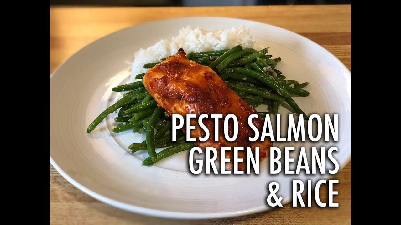 Thumbnail for Easy Oven-Baked Salmon and Green Beans with Rice