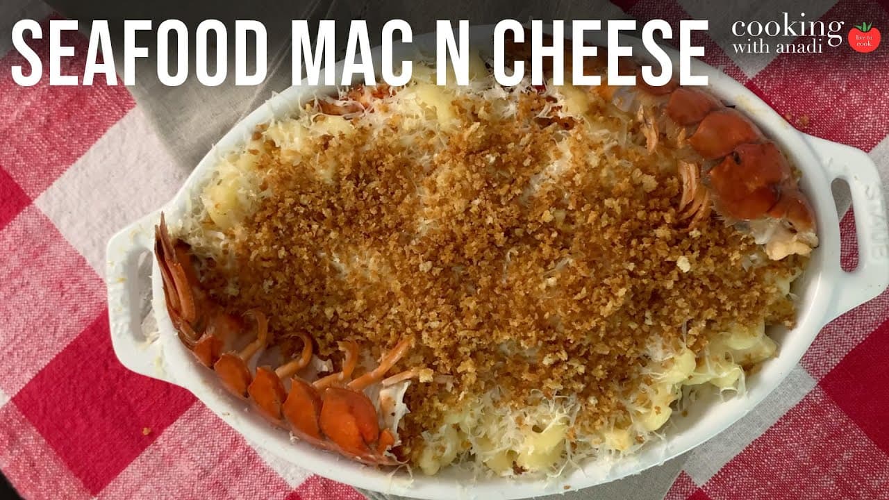 Thumbnail for Creamy Baked Lobster Mac and Cheese with Chili Garlic Butter