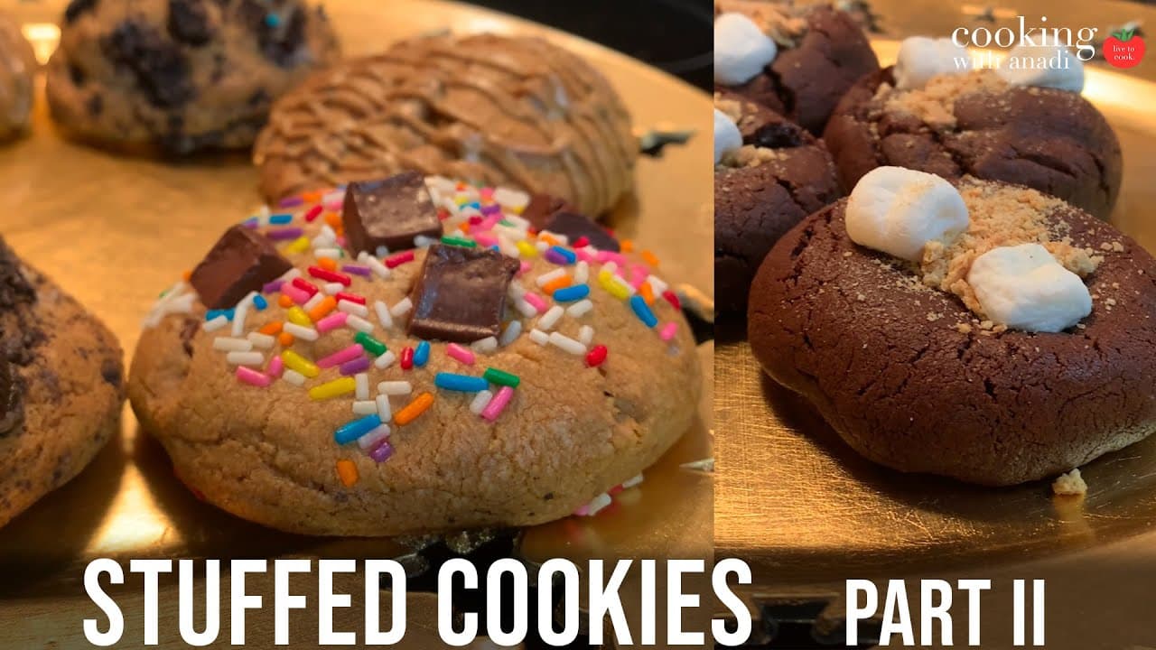 Thumbnail for Chocolate peanut butter stuffed cookies
