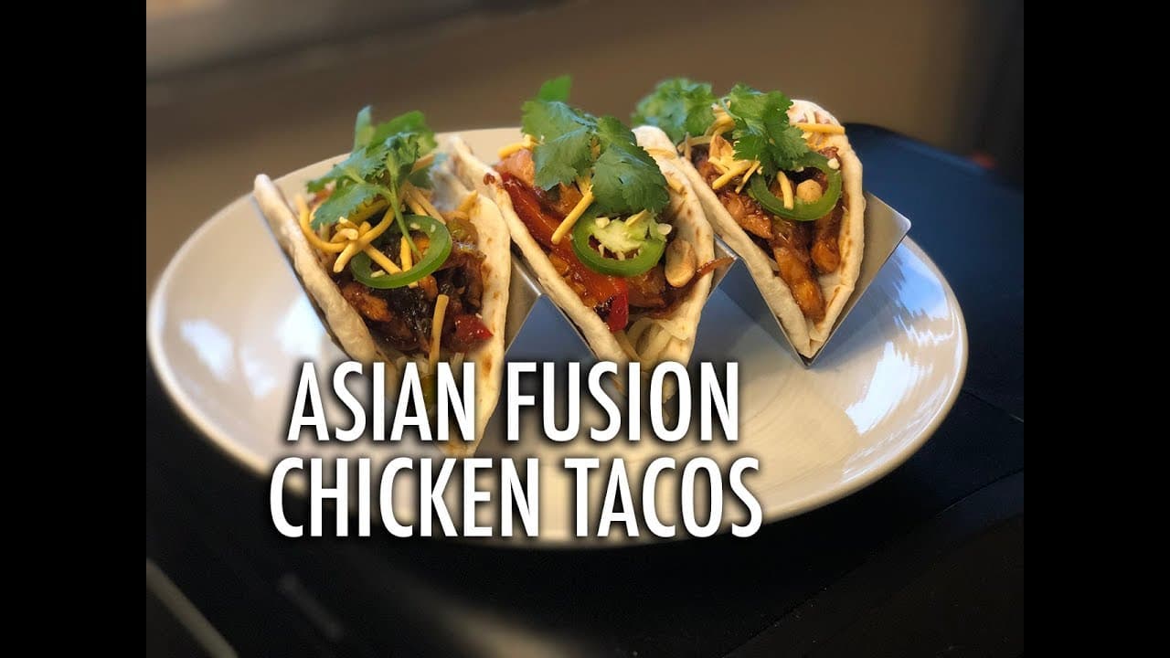Thumbnail for Asian Fusion Chicken Tacos