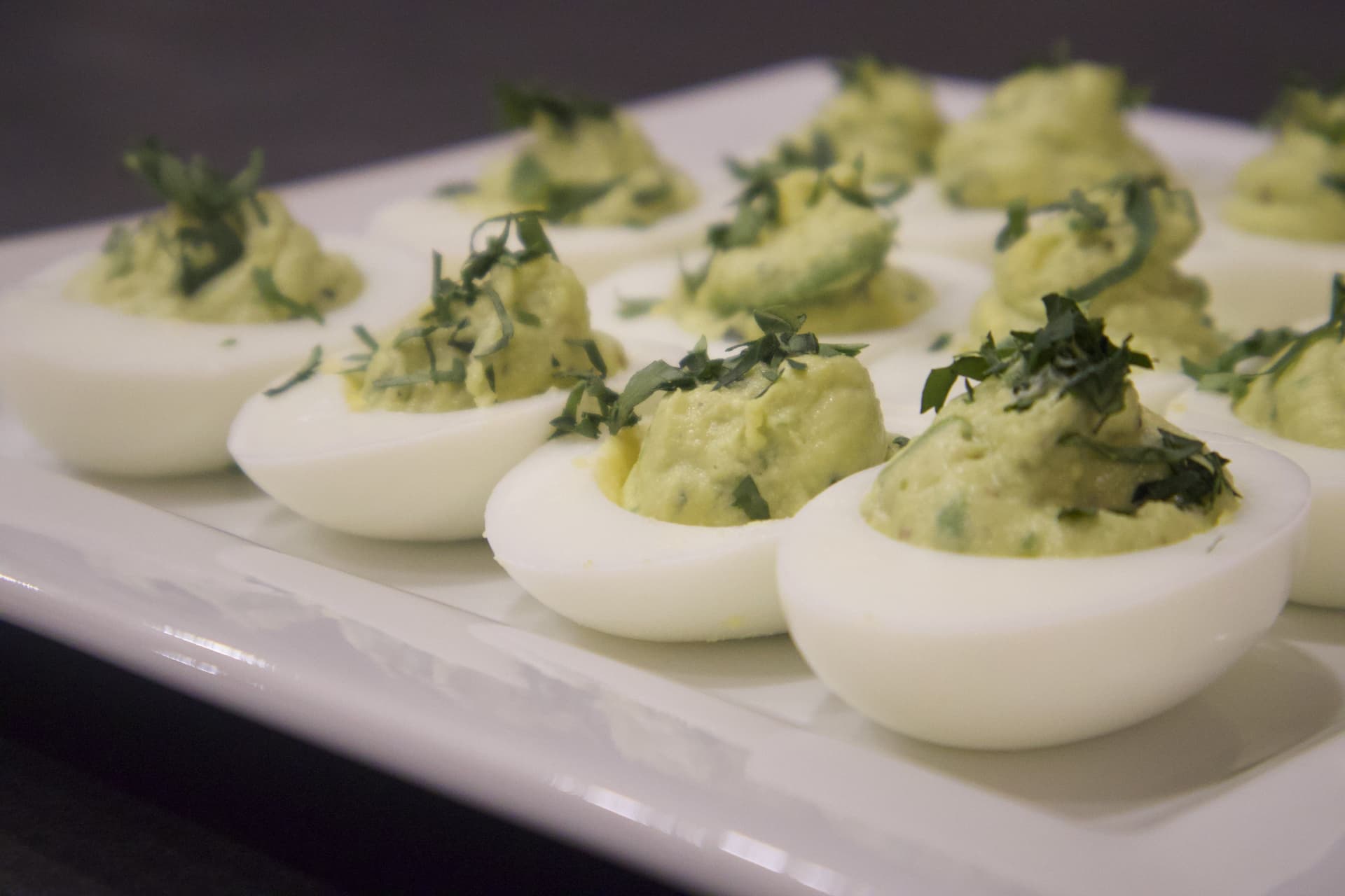 Easy St. Patrick’s Day Avocado Deviled Eggs Delight