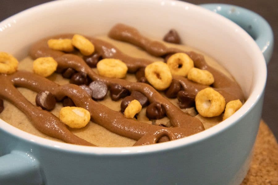 Chocolate Peanut Butter Cereal Milk Blended Baked Oats
