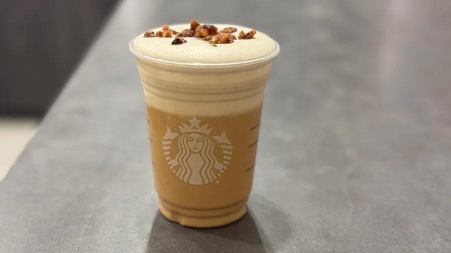 Homemade Starbucks Iced Pecan Crunch Latte Recipe